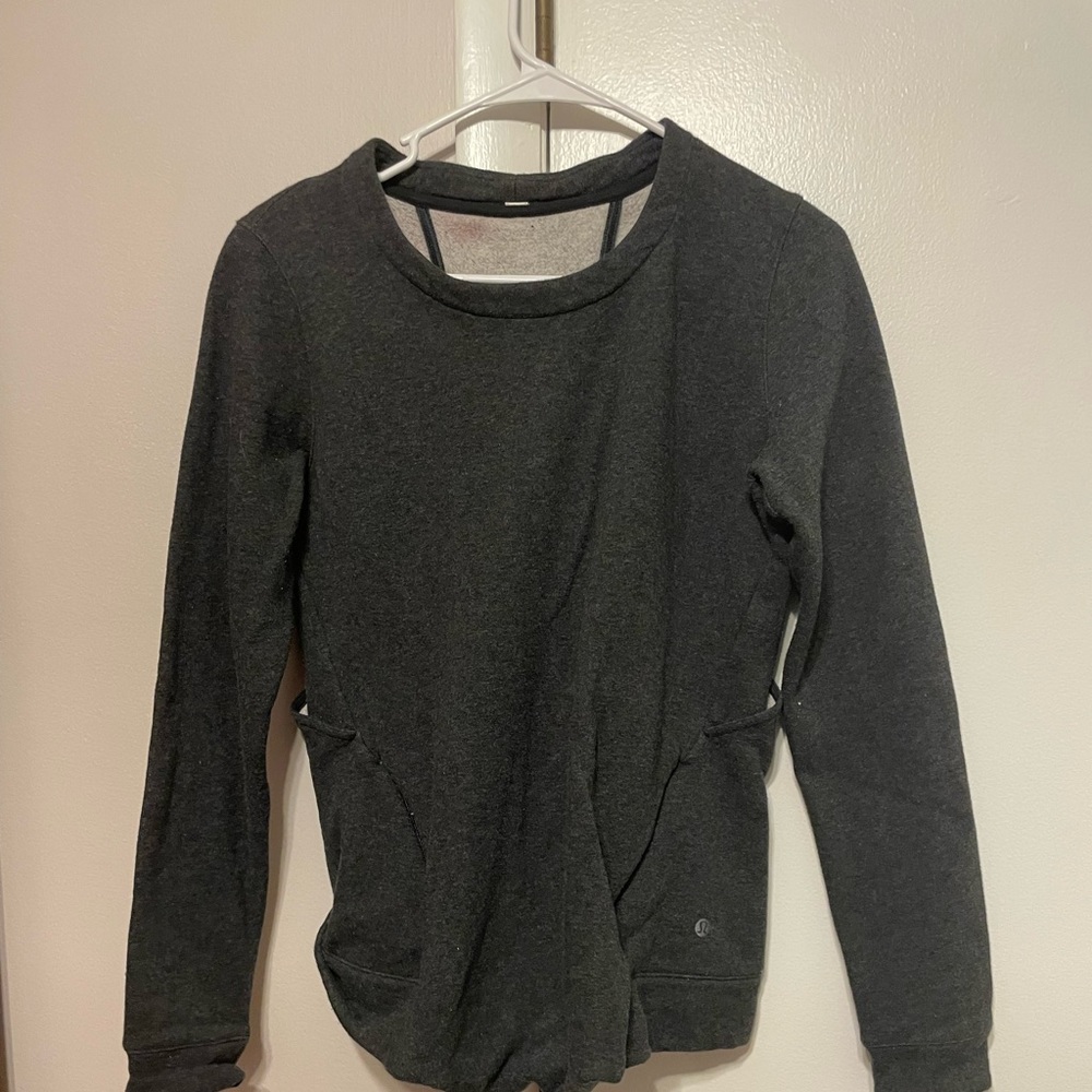 Lululemon sweatshirt, partial open back